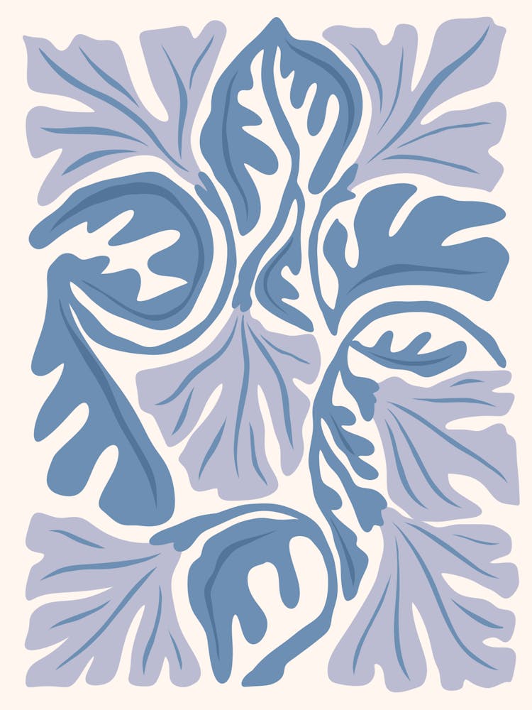 Blue Leaf Pattern