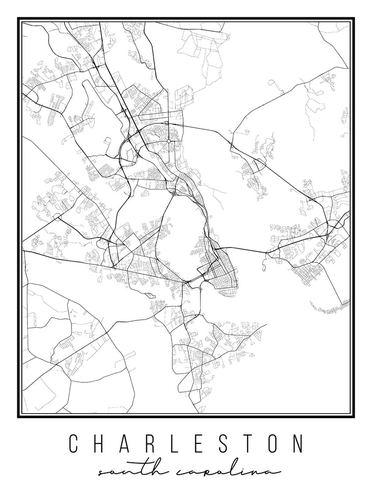 Charleston South Carolina Street Map