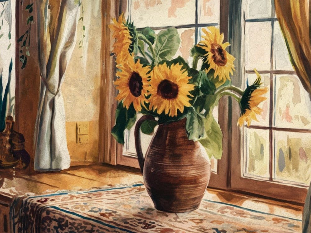 Sunflowers In A Vase 11
