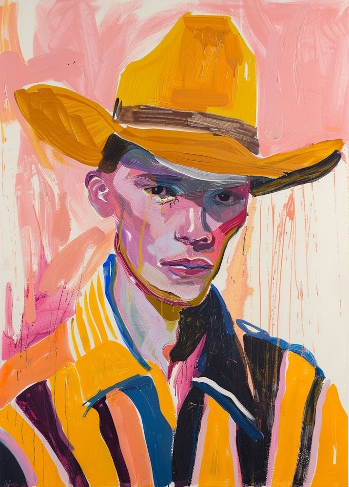 Painting Of A Cowboy 9