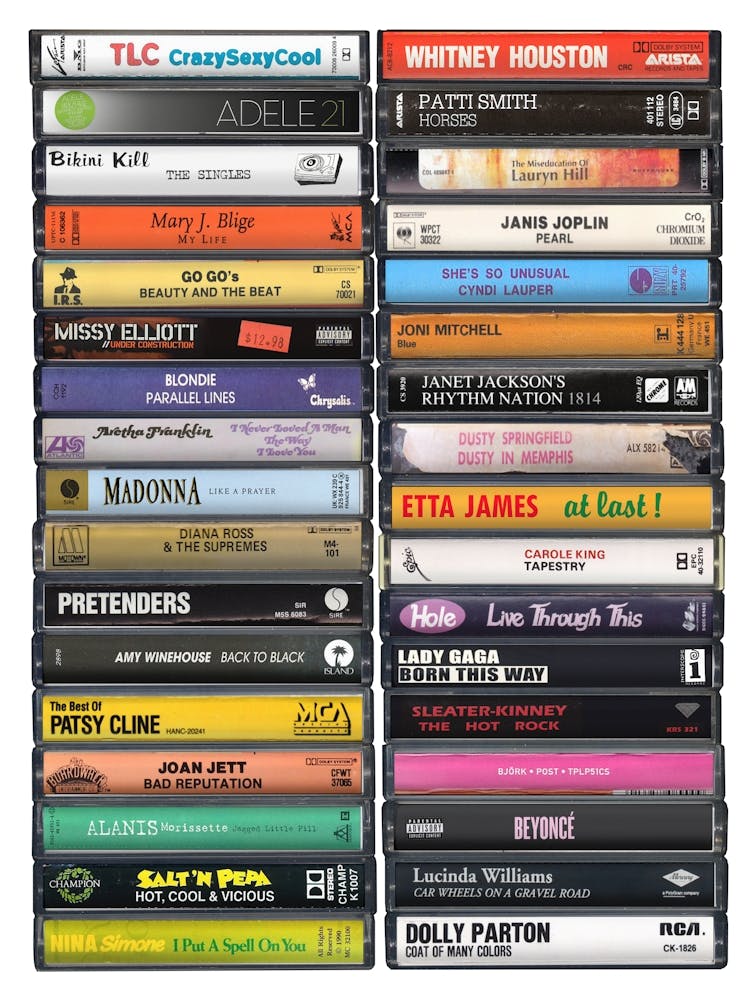 Greatest Female Musicians - Cassette Print Poster