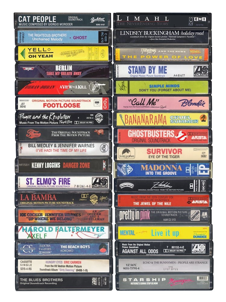1980s Movie Songs Cassette Print