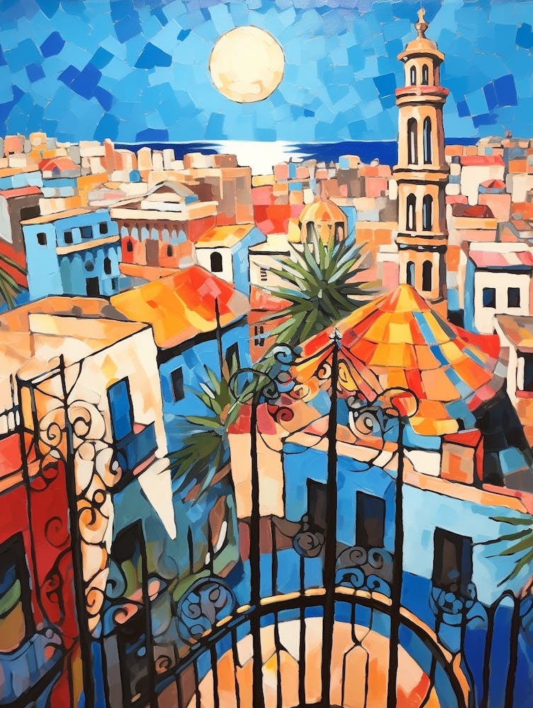 Barcelona Spain 2 Fauvist Painting