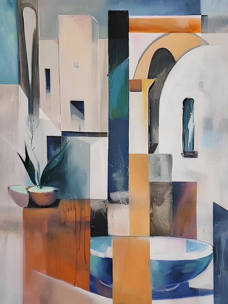 Abstract Painting Colors of Mallorca 2