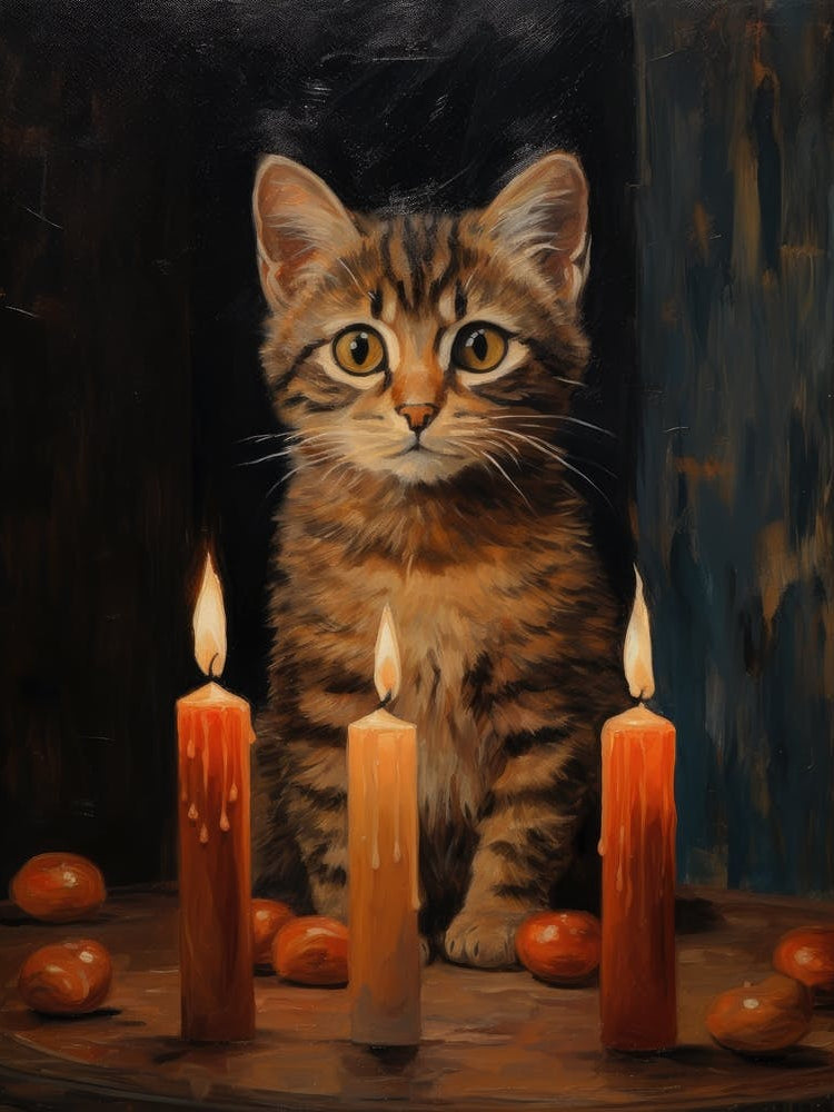 Cat With Candles