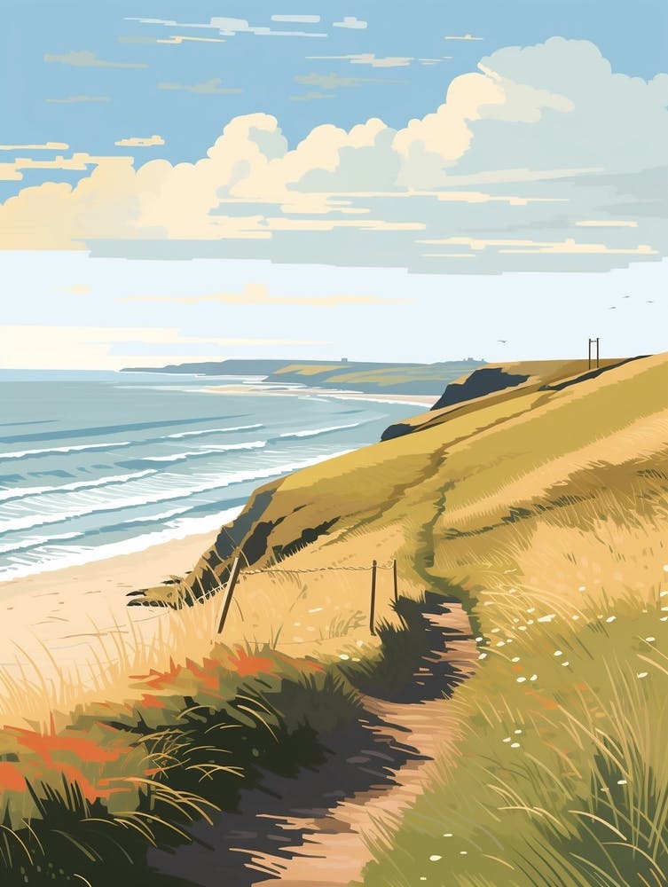 The South West Coast Path England 1 Hiking Trail Landscape