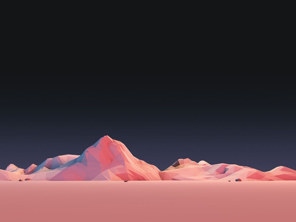 Abstract Mountain Landscape