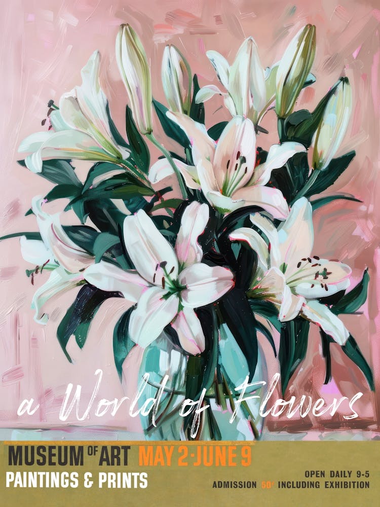 A World Of Flowers, Van Gogh Exhibition Lilies 2