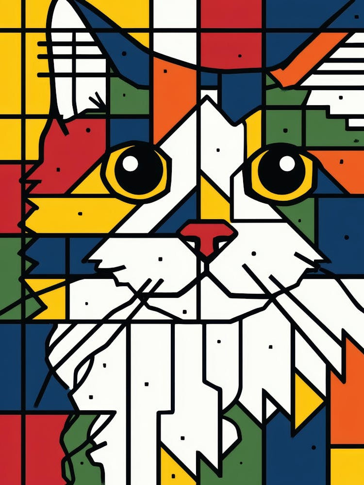 Cat In Squares 2