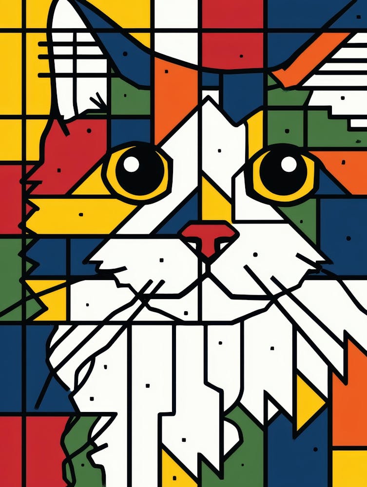 Cat In Squares 2