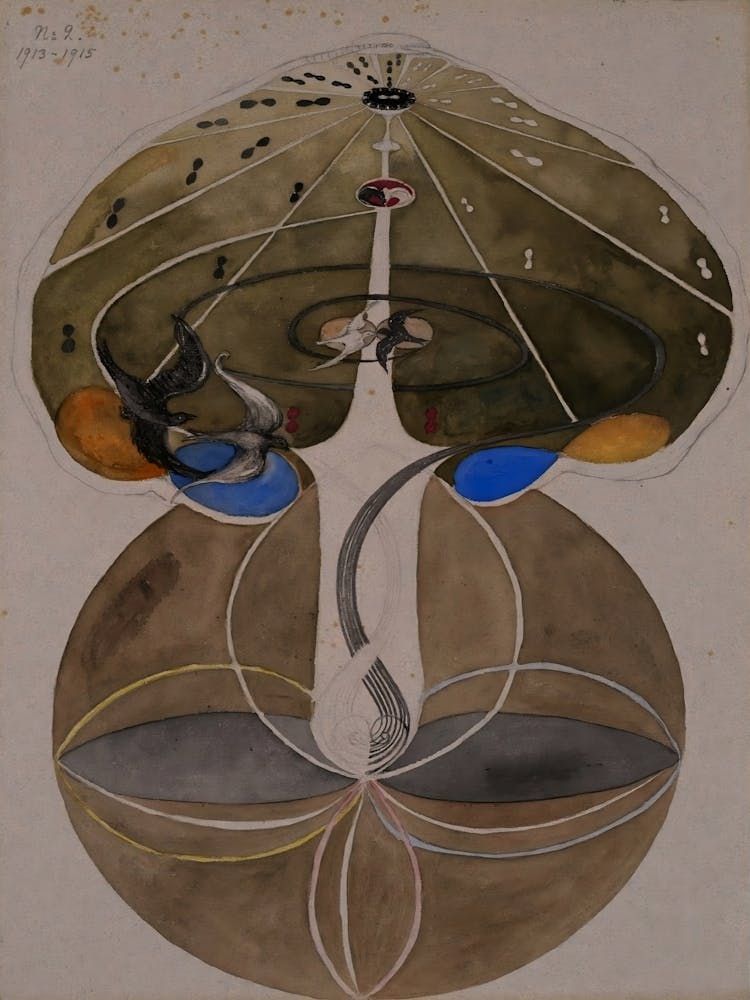 Hilma af Klint - The Tree Of Knowledge No . 2 B