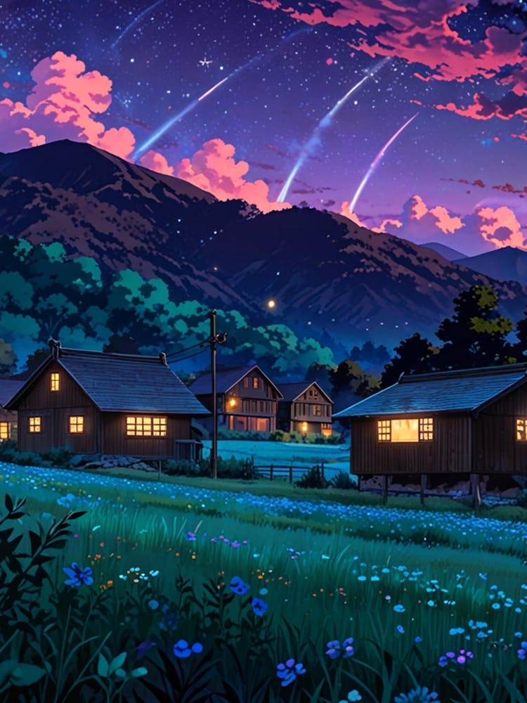 Night Sky Anime aesthetic 55