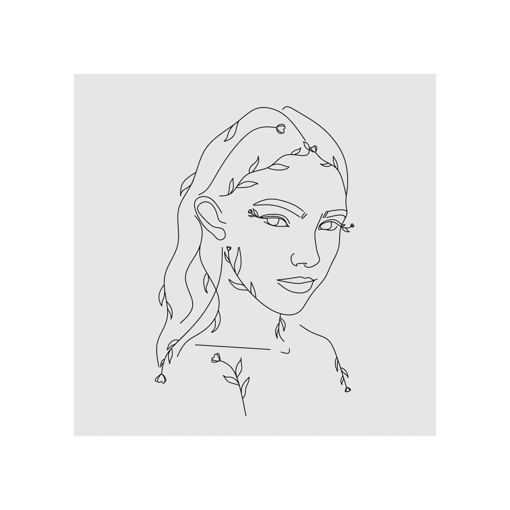 Floral Women Face