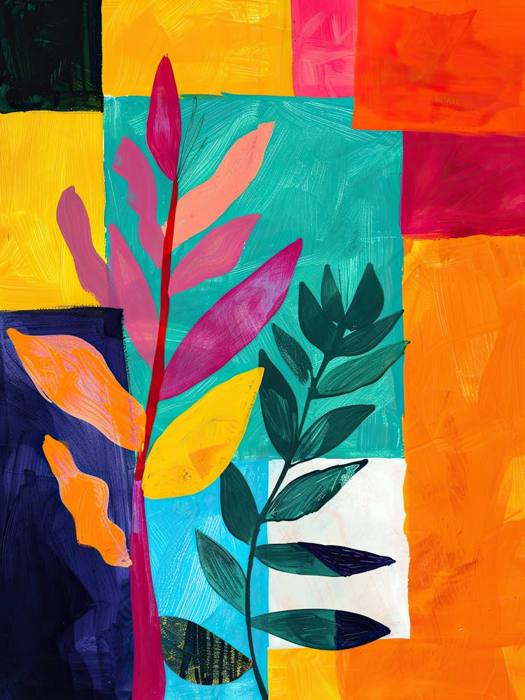 Juicy Foliage Matisse Style