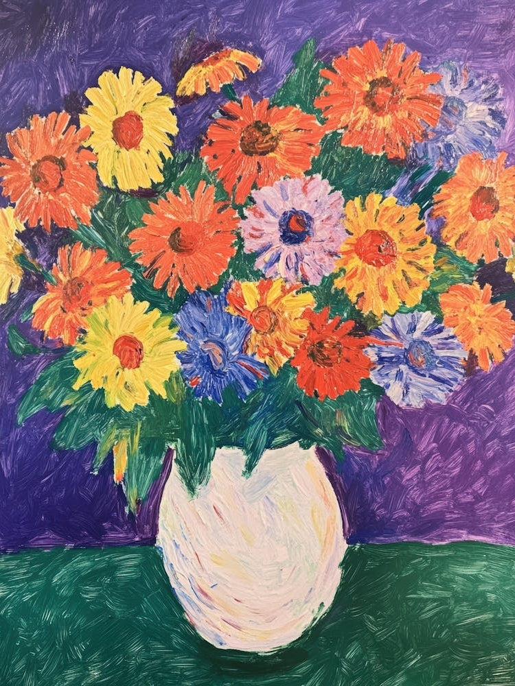 Gerberas In A Vase 1