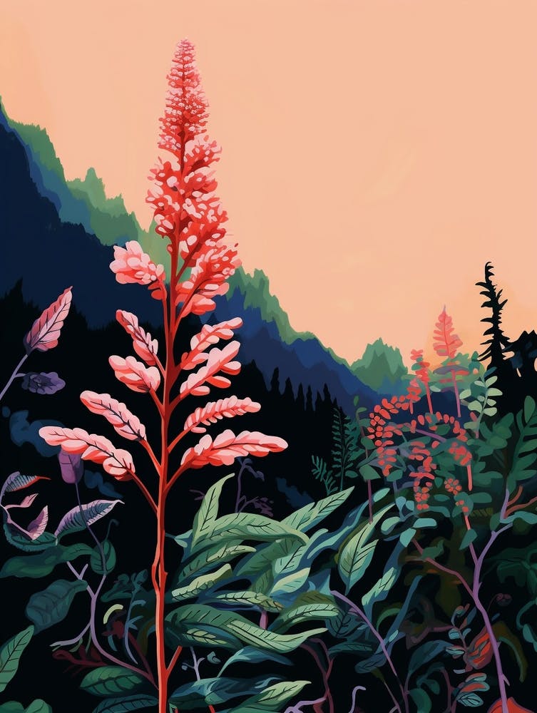 Boho Wildflower Painting Black Cohosh Actaea 2