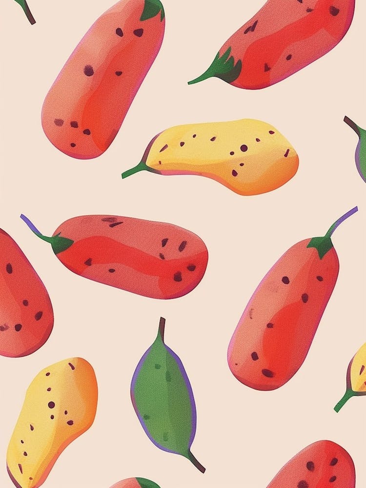 Potato Pattern Illustration 1