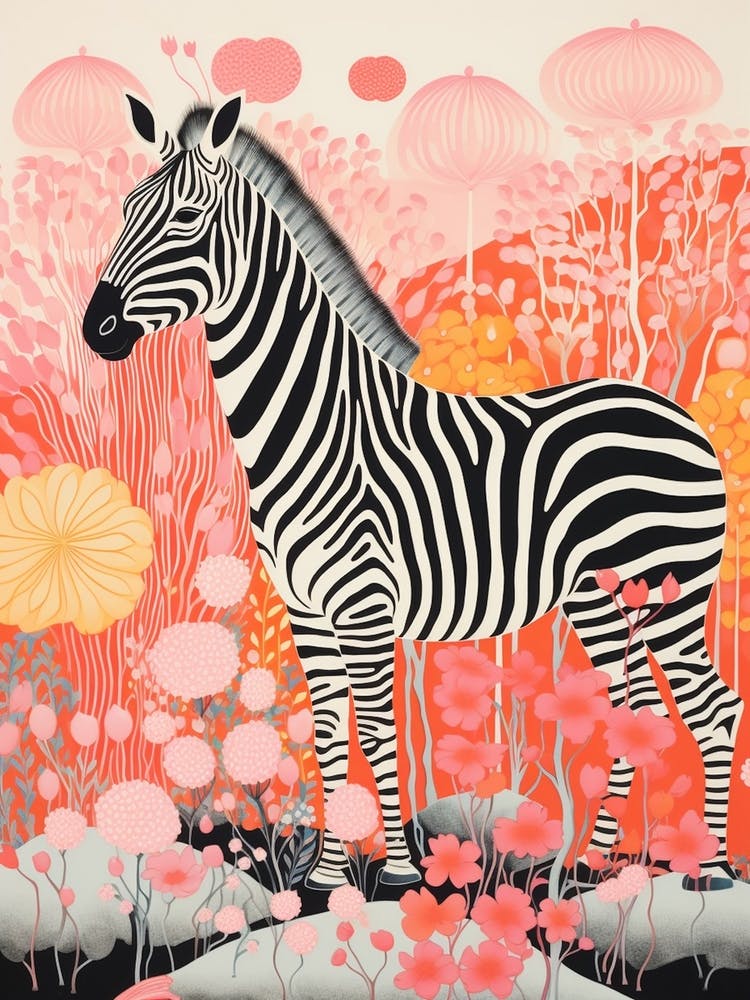 Linework Zebra In The Wild 2