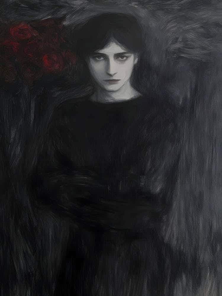 Dark Gothic Woman In Black