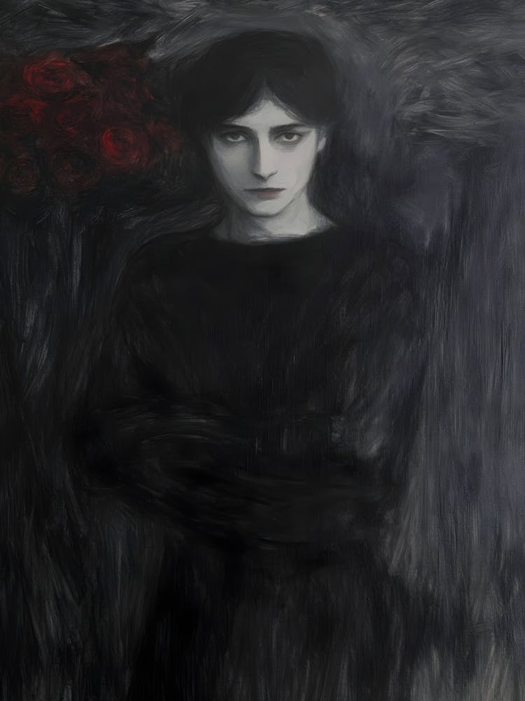 Dark Gothic Woman In Black