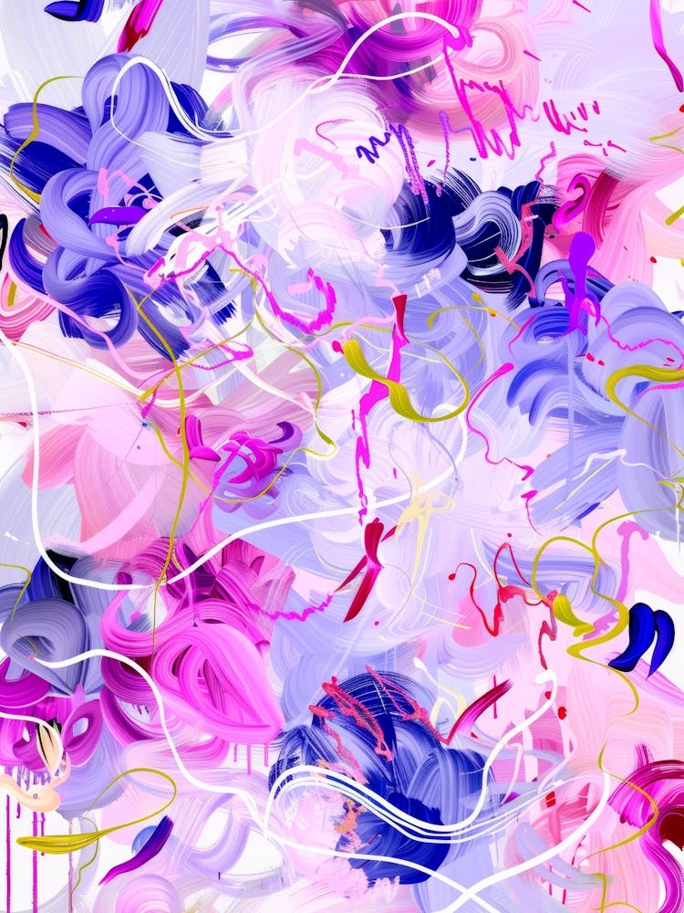 Peinture Florale Abstraite 25