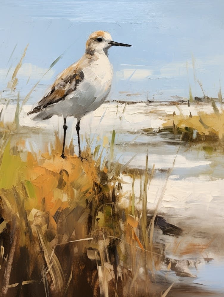 Bird Painting Dunlin 2