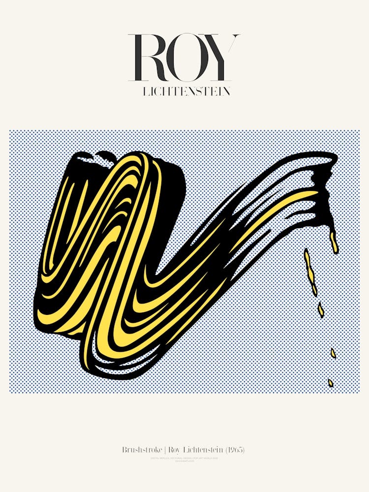 Affiche Coup de Pinceau | Roy Lichtenstein 1965