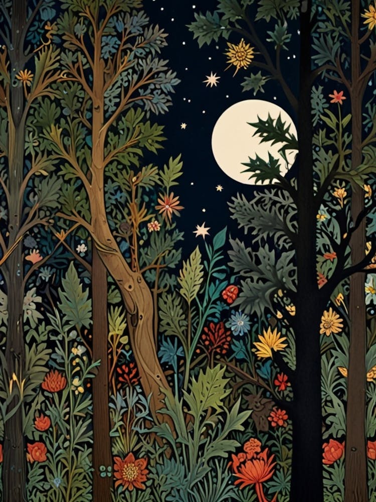 William Morris Night In The Forest 40