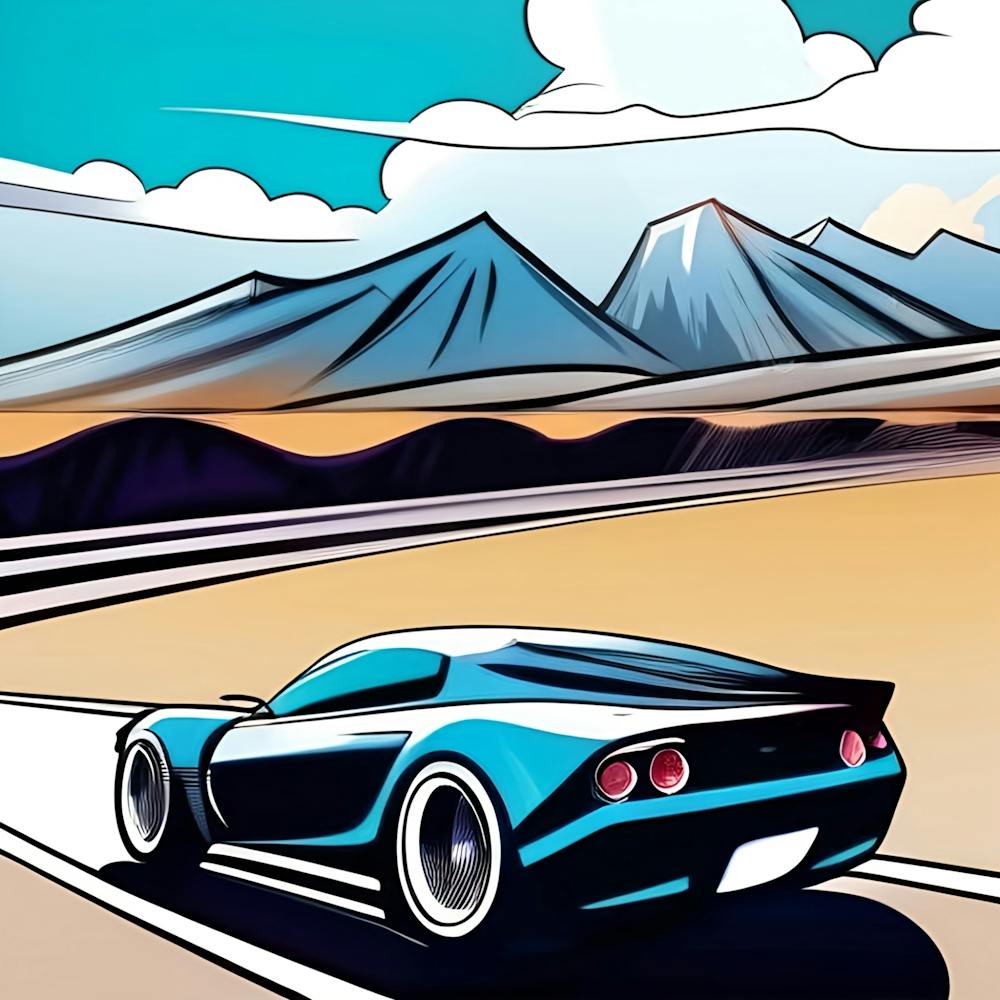 Car Racing In The Desert