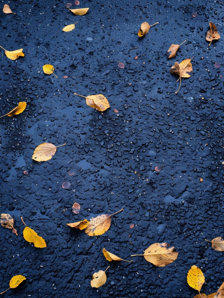Autumn Leaves On The Road 1