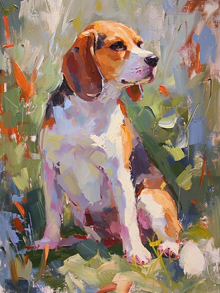 Beagle Acrylic Painting 3