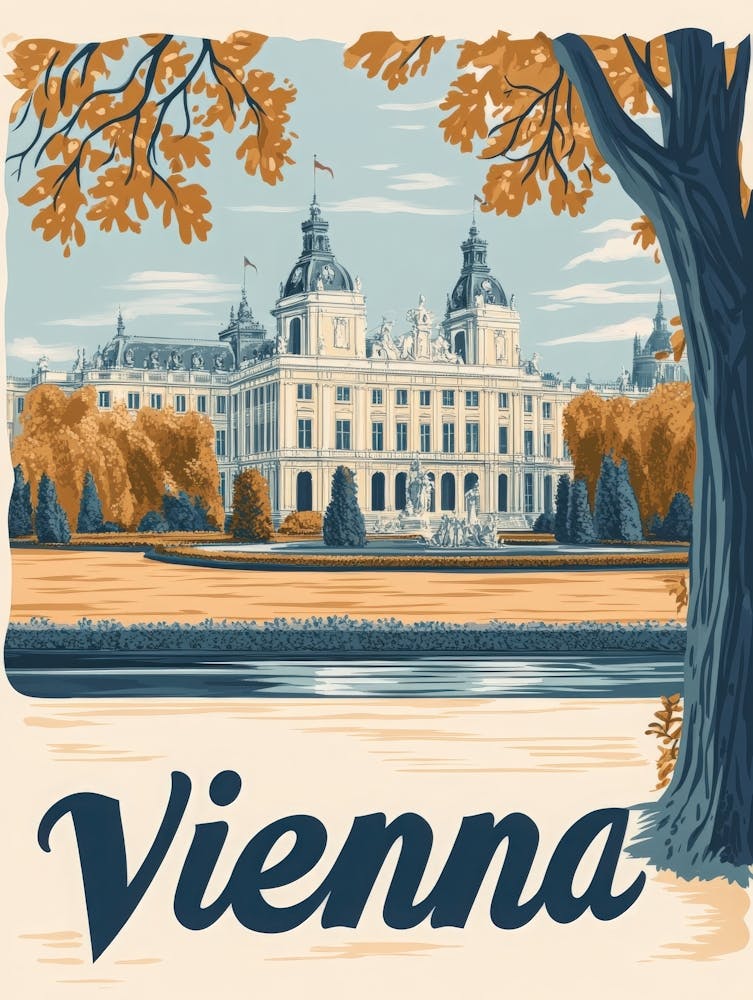 Aihrgdesign A Classic 1960s Travel Poster For Vienna Showcasi Bd094f8c 815e 4bf8 8e36 6339fcbe7c44 0