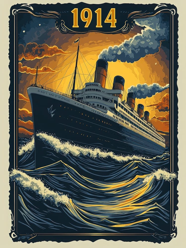 Aihrgdesign A Vintage Travel Poster Of A Grand Steamship Emba E66812ac Bada 4480 9034 033577e273c9 2