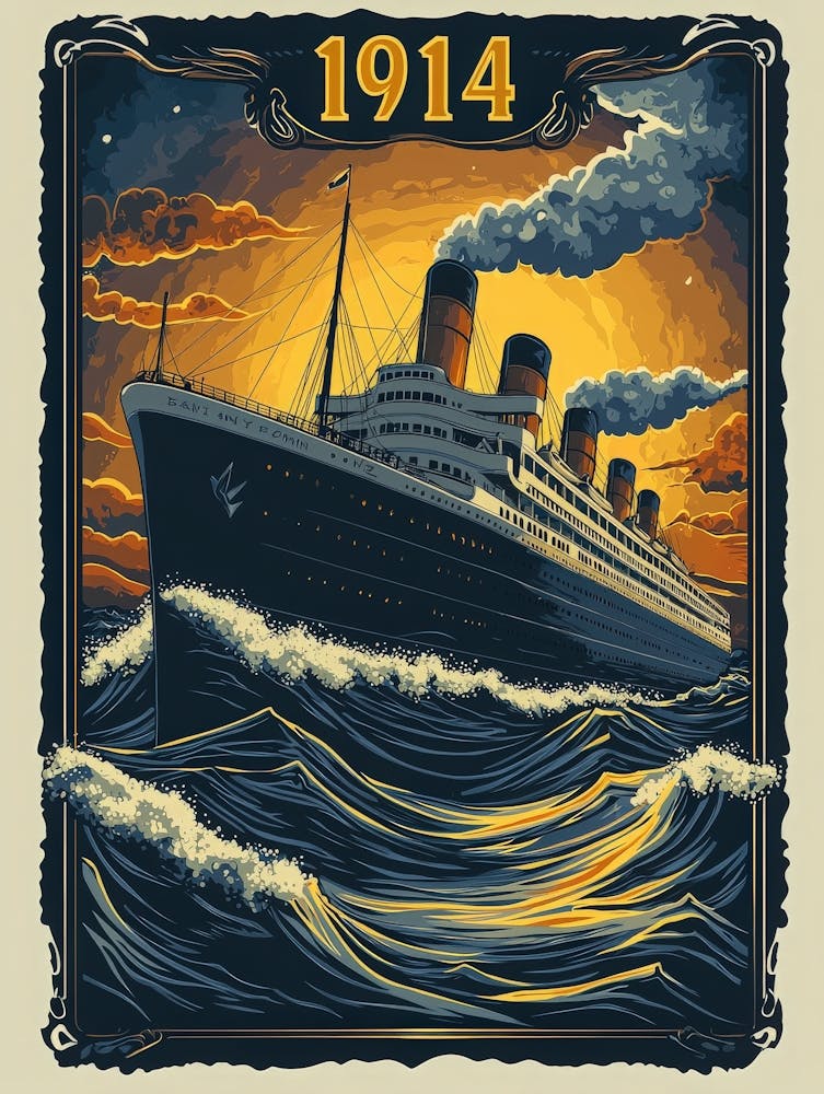 Aihrgdesign A Vintage Travel Poster Of A Grand Steamship Emba E66812ac Bada 4480 9034 033577e273c9 2