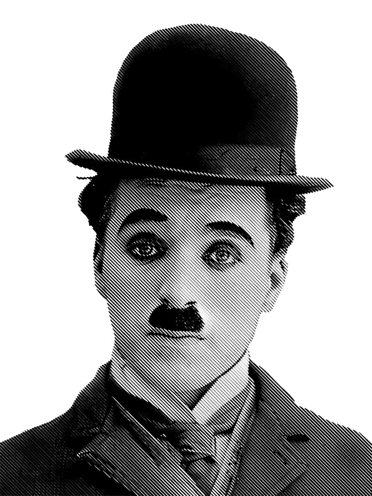 Charlie Chaplin Line Illustration v2