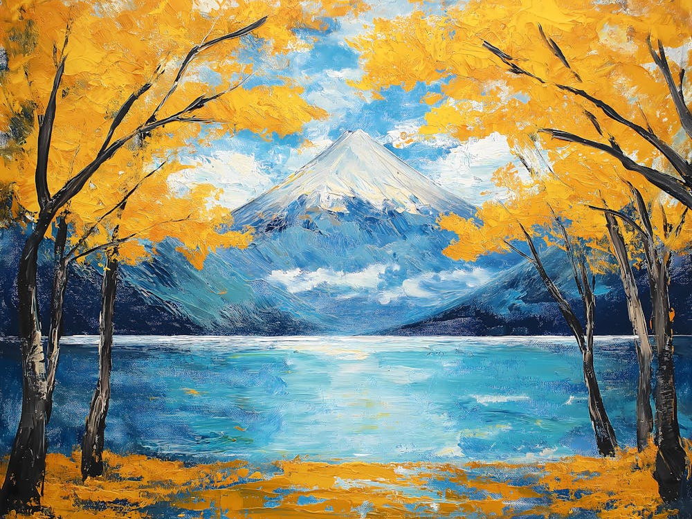 Mountain Fuji In Autumn