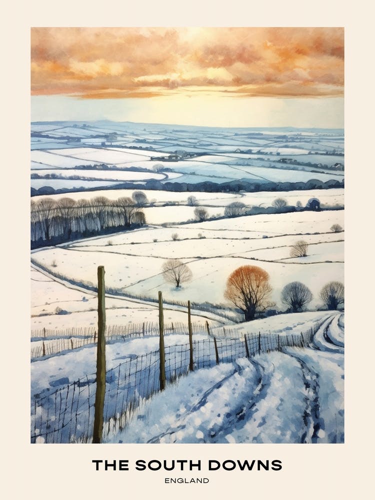 The South Downs England 3 Poster