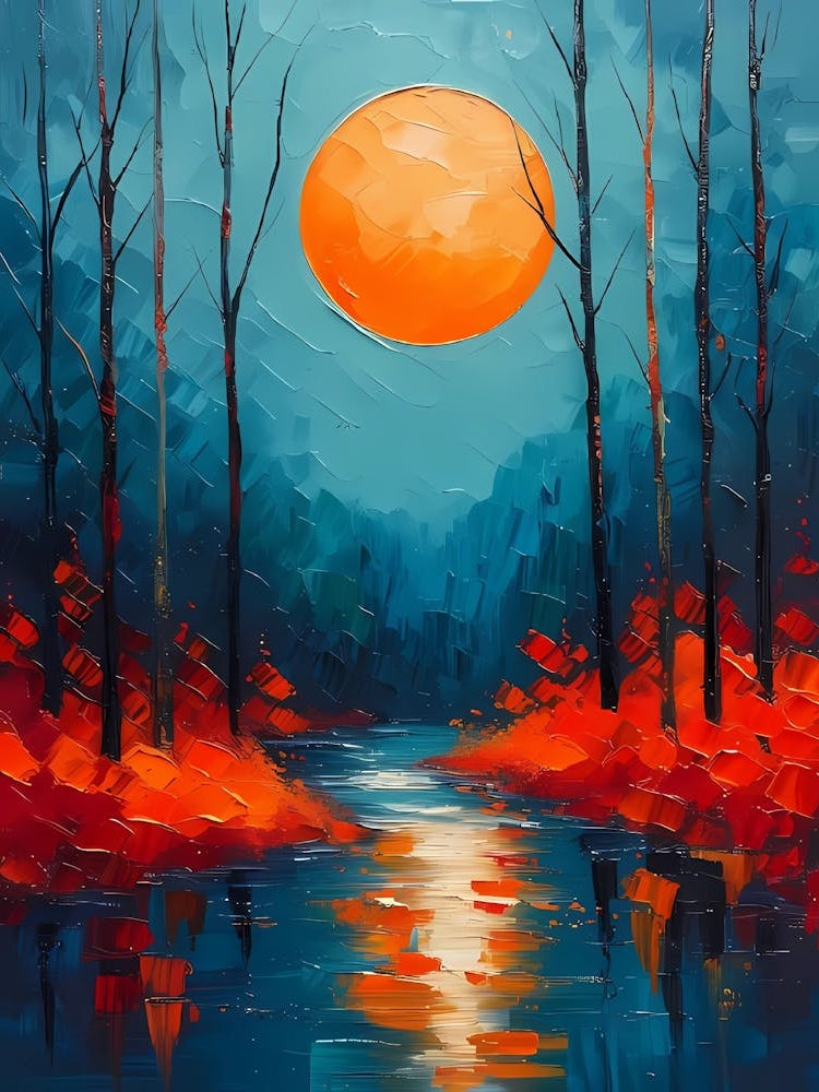 Sunset Over The River 6