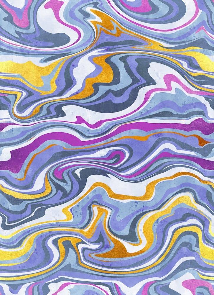 Regenbogen Edelsteinscheibe // Gelbgold Lila und Ultraviolett