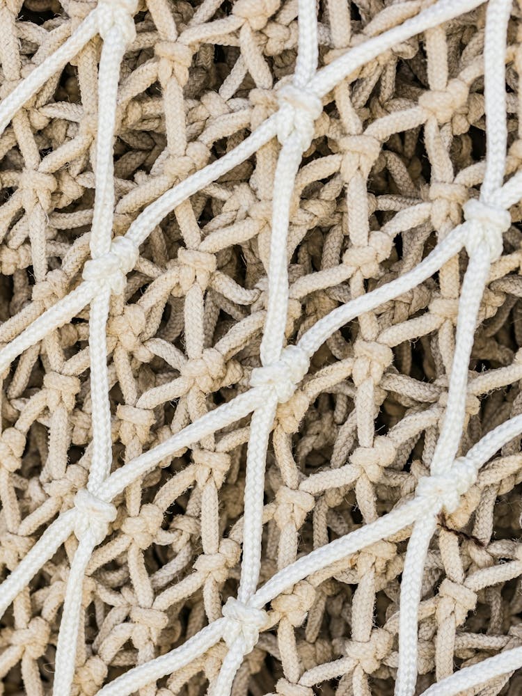 Close Up Of A Fishing Net maritime