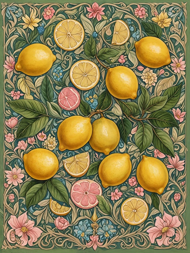 Lemons And Flowers