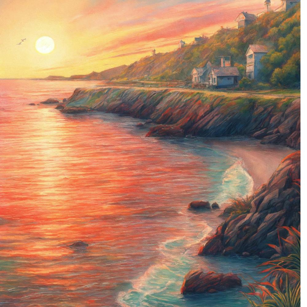 Sunset At The Beach 1