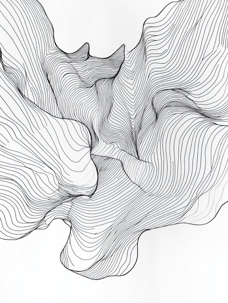 Abstract Line Drawing 10