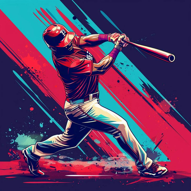 Baseball Player Swinging A Bat 3