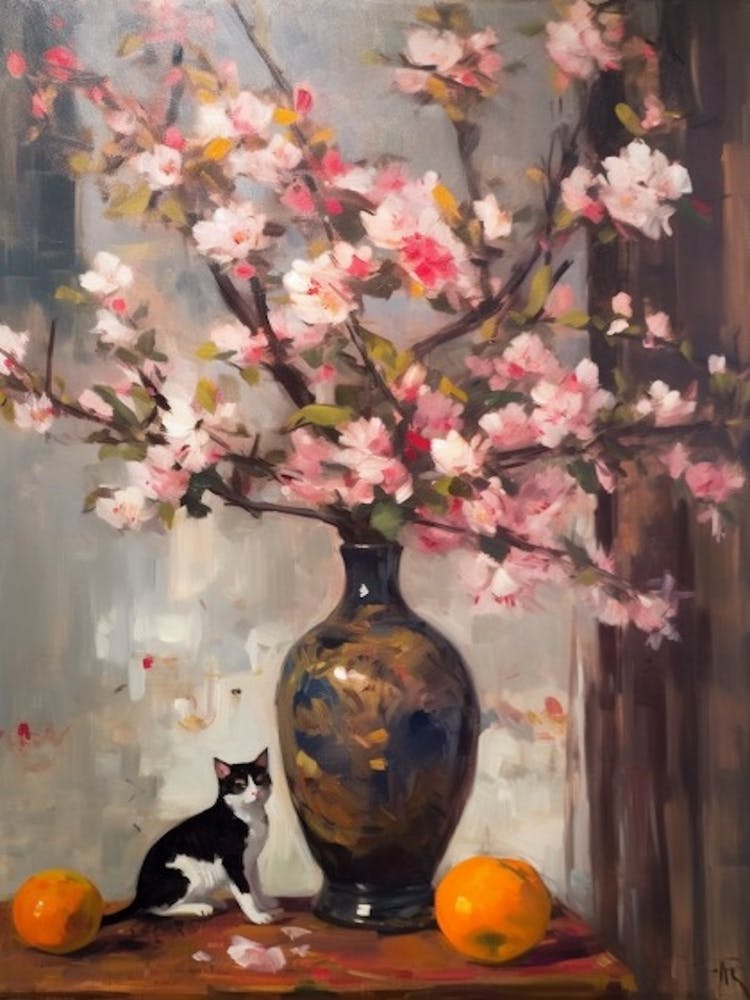 Magnolia With A Cat 1