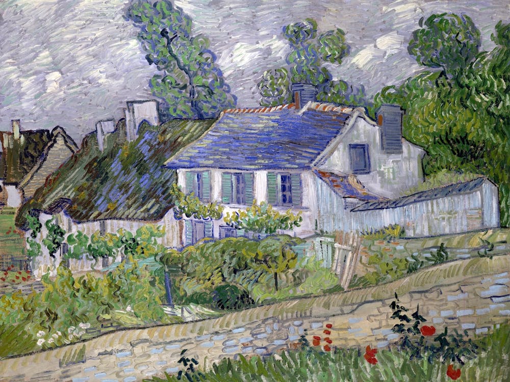 Houses At Auvers (1890), Vincent Van Gogh