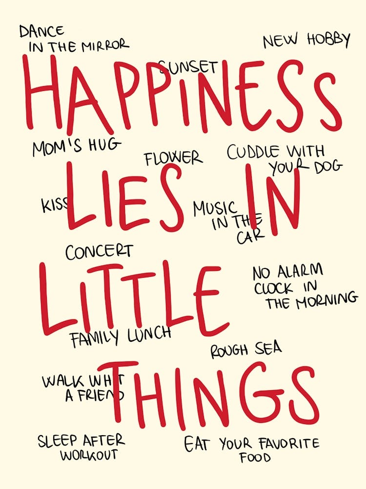 Happiness Lies In Little Things