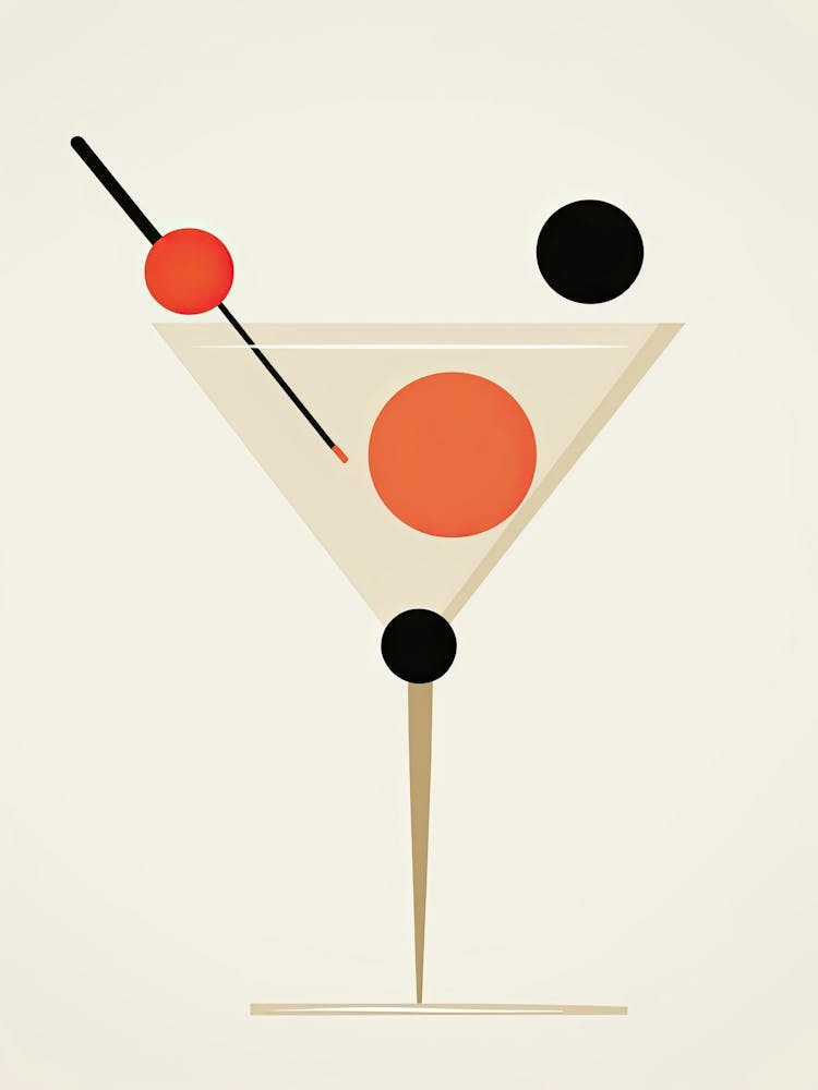 Mid Century Modern Martini Floral Infusion Cocktail 3