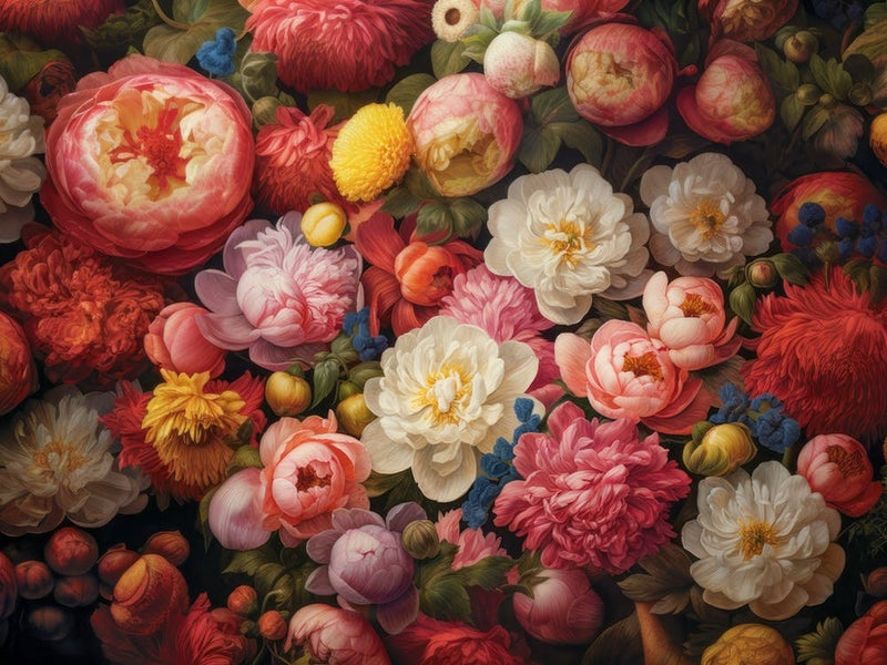 Baroque Flowers Saturated