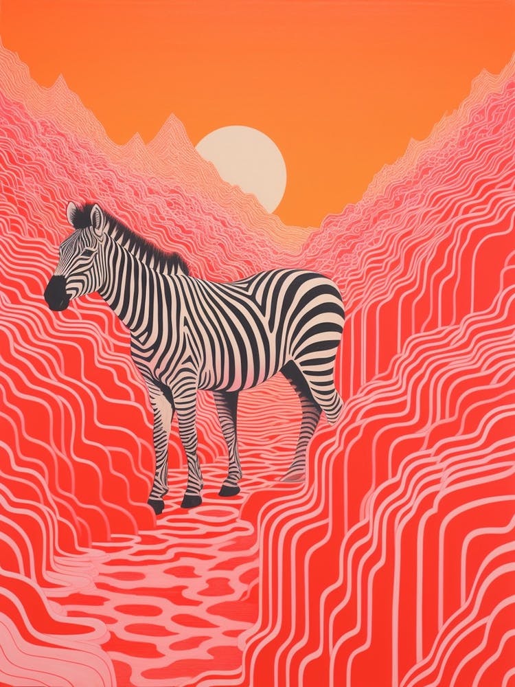 Zebra Linework Pattern 1